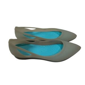 Crocs Rio Ballerina Flats Pointed Toe Shoes Women's Size‎ 9 Sleek Minimalist